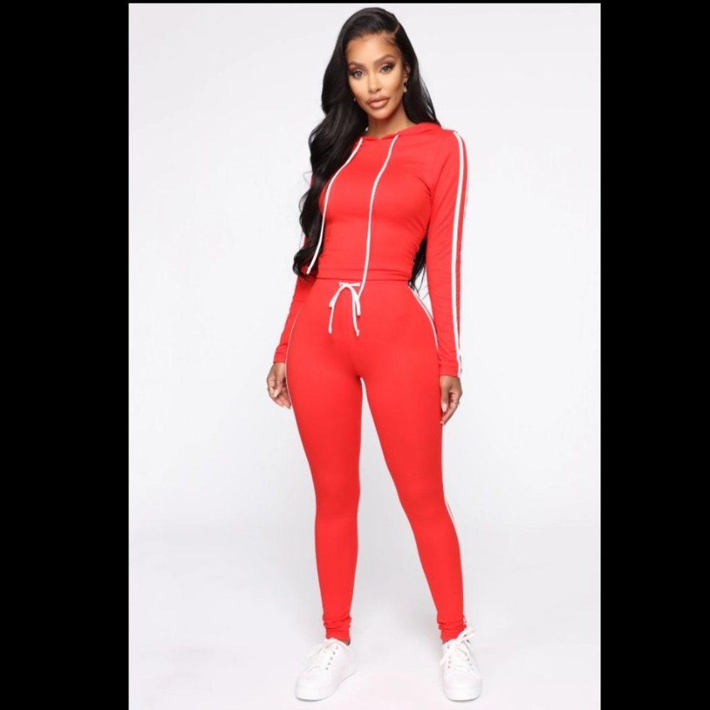 Tennis Courts III- Red Fashion Nova